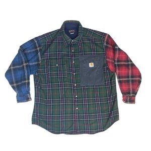 Carhartt 103314C Dark Slate 433 Rugged Flex Hamilton Plaid Flannel Shirt Carhartt 103314C Dark Slate 433 Rugged Flex Hamilton Plaid Flannel Shirt